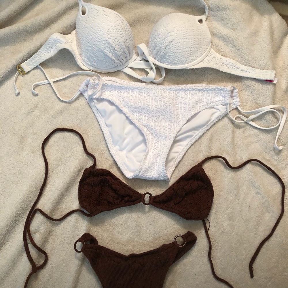 2 Sz Medium crochet bikinis